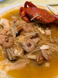 Una foto de Sopa de marisco