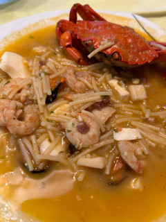 Una foto de Sopa de marisco
