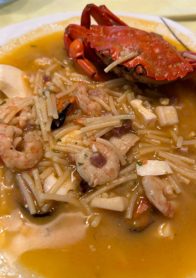 Una foto de Sopa de marisco
