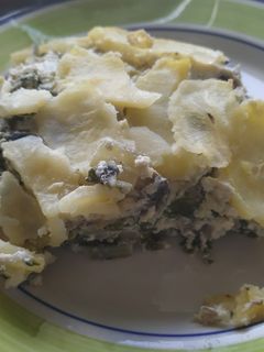Una foto de Pastel de acelgas y patata