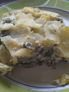 Una foto de Pastel de acelgas y patata