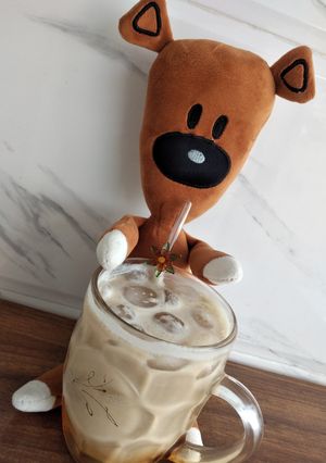 عکسی از دستور آیس لاته خونگی😋
