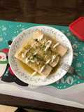 Flautas de pollo con salsa verde