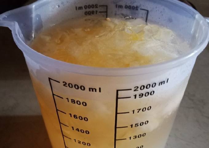 Yuk intip, Bagaimana cara membuat Es buah blewah Naca De Coco yang lezat