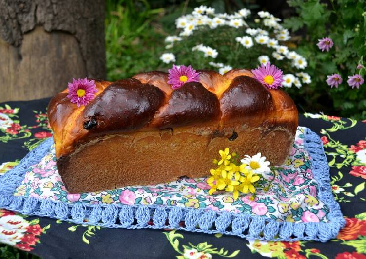 Pan brioche de calabaza, especias y pasas de uva🤓