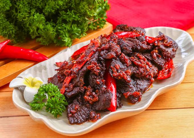 Resep Balado Daging Kering