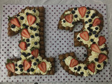 NUMBER CAKE de brownie para cumpleaños 1️⃣3️⃣🎉🎊