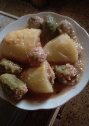 صورة لوصفة دولما البطاطا والقرعة 🤤