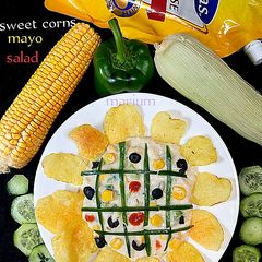 A picture of Sweet corn mayo salad 🌽🌽🌽🥗🥣.