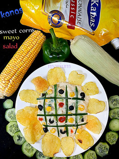 A picture of Sweet corn mayo salad 🌽🌽🌽🥗🥣.