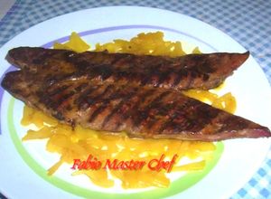 Foto di Fegato di Vitello arrostito servito con Cipolle in Agrodolce