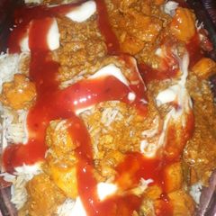 A picture of Bar bque rice.