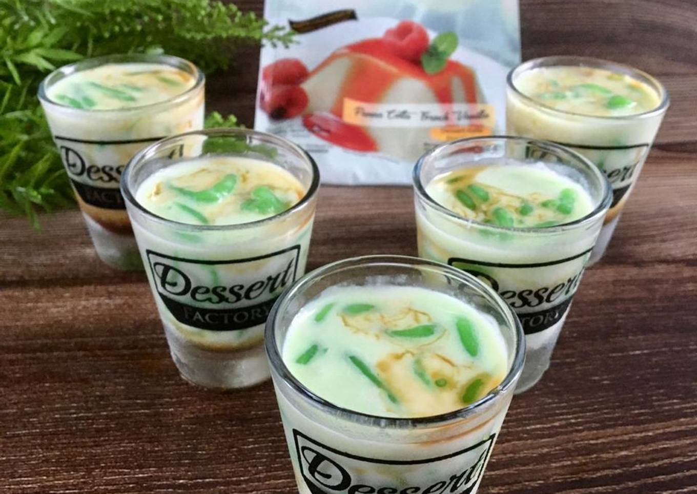 Cendol Panna Cotta Simple