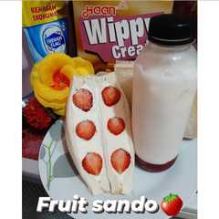 Fruit sando 🍓-レシピのメイン写真