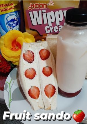 Foto resep Fruit sando 🍓