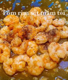 tôm rim tỏi
