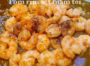 Hình của món 🦐Tôm rim sốt mắm tỏi.