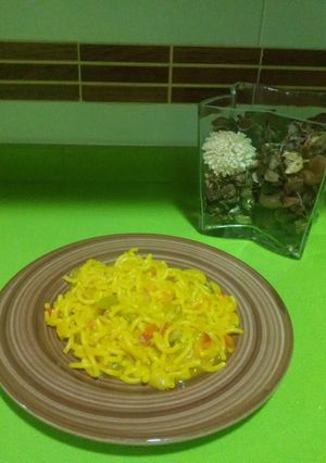 Una foto de Fideuá de verduras con Thermomix