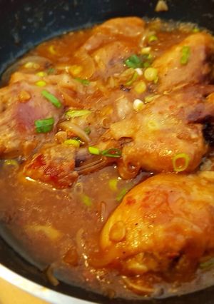 A picture of Ayam goreng mentega (Chicken Butter).