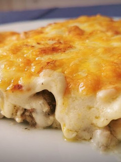 Una foto de Canelones de Pollo, Champiñones y Foie