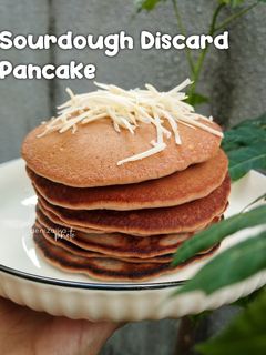 Foto resep Sourdough Discard Pancake (Rasa Coklat)