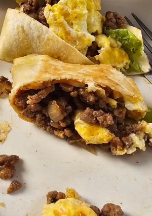 Foto resep Burrito Daging Telur