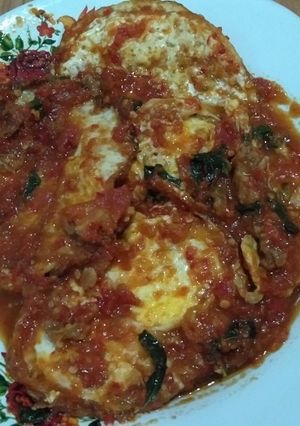 Foto resep Telur ceplok bumbu bali kemangi