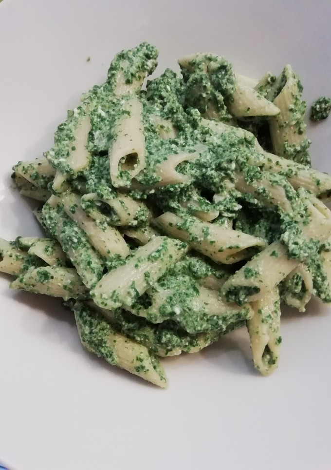 Una foto de Pasta con espinaca y ricotta