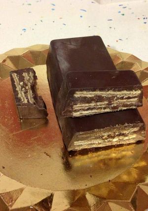 Una foto de Tarta kitkat