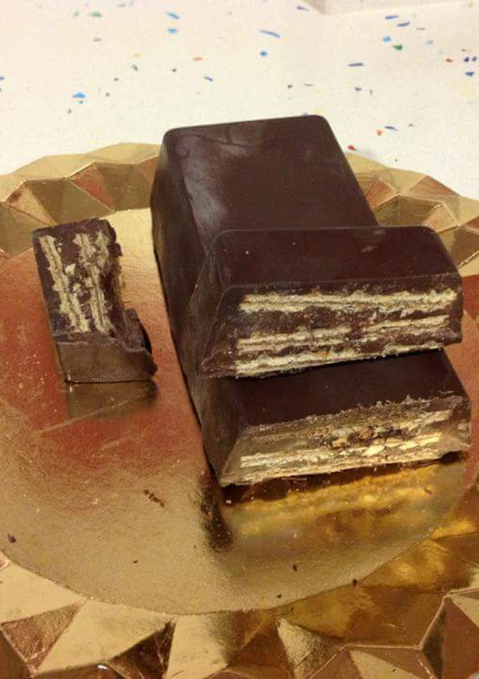 Una foto de Tarta kitkat