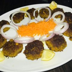 A picture of Mutton Shami kabab.