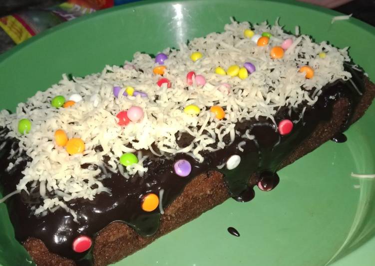 Brownis coklat meleleh serba 6sdm😂