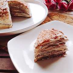 รูปของ Mille Crepes Cokelat praktis & mudah