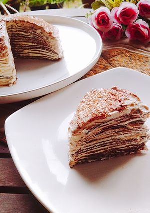 Foto resep Mille Crepes Cokelat praktis & mudah