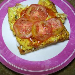 Open bread sandwich A picture of Open bread sandwich.