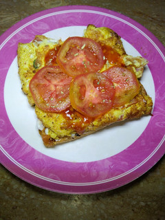 A picture of Open bread sandwich.