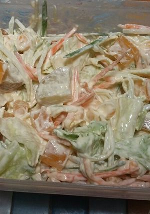 Foto resep Salad sayur gurih ala pizza hut dg dressing home made mayo