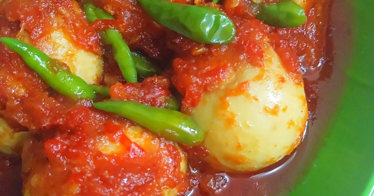 551 resep  sambal goreng telur  enak dan sederhana ala  