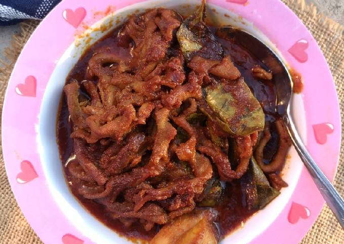 Resep Tumis Usus Ayam Pedas, Enak