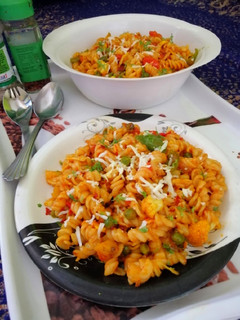 स्पाइसी पास्ता (spicy pasta recipe in Hindi) रेसिपी मुख्य फोटो