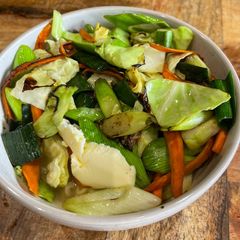Super quick stir fried veggies ramen A picture of Super quick stir fried veggies ramen.