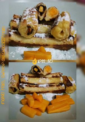 Foto resep Mango rolls, cheese and chocolate rolls