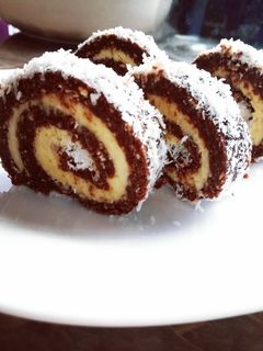 Kókuszos keksztekercs recept fotója