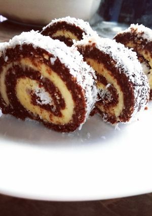 Kókuszos keksztekercs recept fotója