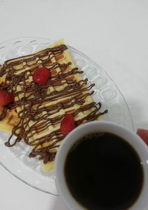 صورة لوصفة وافل على طريقتي