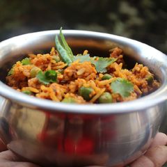 A picture of Matar Pulao.