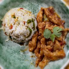 Crispy honey chilli chicken A picture of Crispy honey chilli chicken.