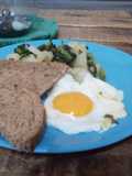 Chayote salteado con acelga