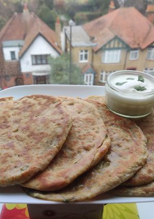 A picture of ALU & MOOLI PARATHA.