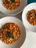 Garbanzos con verduras y sobrasada mallorquina